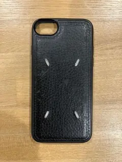 iPhone7・8・SE スマホケース 黒 ブラック レザー刺繍韓国高級