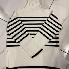 年内削除▃ur's デザインボーダーニット セーター Mサイズ