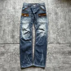 archive grunge edwin fade denim pants