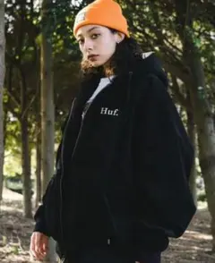 huf colton cord hooded zip