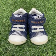 12.5センチ　12.5cm ハイカット　デニム　ファーストシューズ　ミキハウス