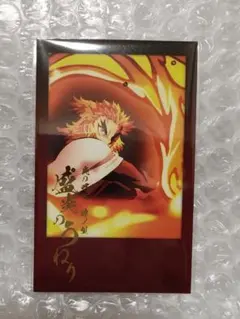 u*i様 鬼滅の刃 ダイニング お楽しみくじ 箔押しチェキ風ブロマイド 煉獄杏寿