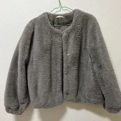 RETRO GIRL グレー ボアジャケット