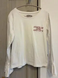 あ*つ様 USAコットンTシャツ 袖フリル ロゴ CIAOPANIC TYPY