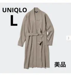 ▫︎【UNIQLO/ユニクロ】スフレヤーンベルテッドロングニットコート