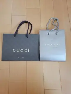 GUCCI BVLGARI ショップ袋 セット