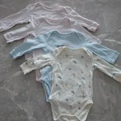 【セット売り】ユニクロ長袖ボディスーツ70cm4枚