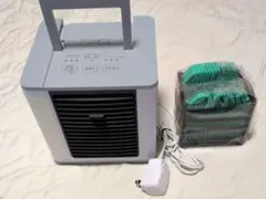 ここひえ 2026年モデル 卓上冷風機 本体 冷却セット ブルーグレー