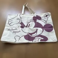 本日終了　最終値下げ　ミニーマウス イラスト キャンバスバッグ