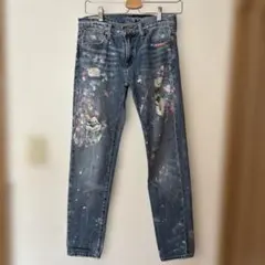 【美品】ポロラルフローレン ペイントデニム 25 ダメージ 加工 ヴィンテージのサムネイル