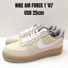 未使用に近い NIKE ナイキ エア フォース1 '07 25cm ベージュ
