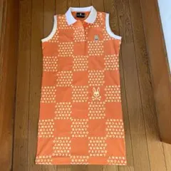 Psycho Bunny ノースリーブポロワンピース オレンジ Psycho Bunny レディース ゴルフ ワンピース オレンジ M〜L - メルカリ