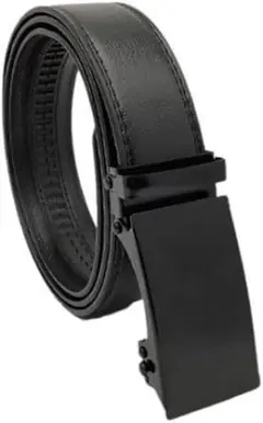 ビジネス定番✨穴無しビジネス用ベルト ブラック メンズ オートロック