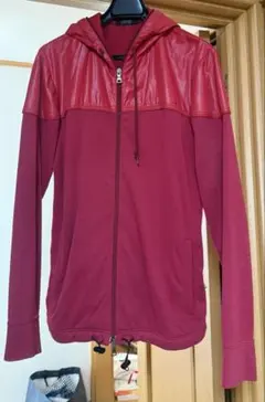 BURBERRY BLACK LABEL ZIPパーカー レッド