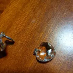 水晶　ハート型　ネックレス　トップのみ