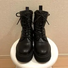 GRL 厚底 レースアップシューズ ショートブーツ ブラック 23cm