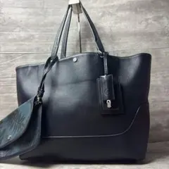 PELLE MORBIDA トートバッグ レザー ビジネストート ネイビーのサムネイル
