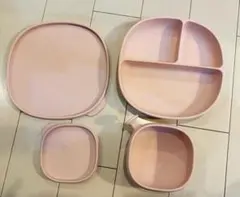 b.box蓋付きシリコンプレート＆ボウル　吸盤付き 電子レンジ対応 食洗機対応のサムネイル