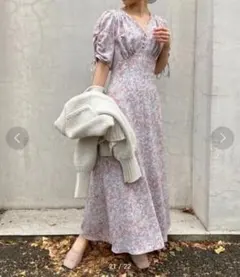 スナイデル　バリエーションプリントマーメイドワンピース