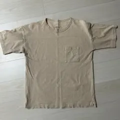 ユナイテッドアローズ　ベージュ ポケット付き Tシャツ