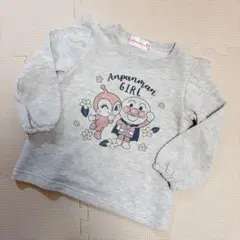 ANPANMAN GIRL アンパンマン トレーナー グレー 100のサムネイル