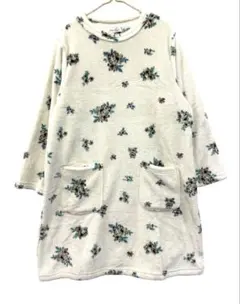 花柄マイクロワンピース　アイボリー