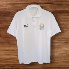 【希少美品】ミズノ 東京2020オリンピック 招致ロゴ ポロシャツ Lサイズ 白