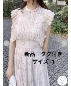 snidel Sustainableフリルワンピース スナイデル