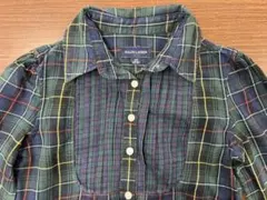 Ralph Lauren チェック柄 フリル付きシャツ 130