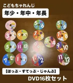 こどもちゃれんじ DVD 16枚セット ほっぷ すてっぷ じゃんぷ 年少年中年長