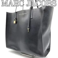【極美品】マークジェイコブス　トートバッグ　肩掛け　レザー　鍵付き　ブラック
