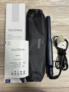 SALONIA ストレートヘアアイロン ネイビー　15mm