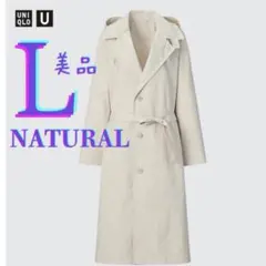 UNIQLO U フーデッドロングコート L