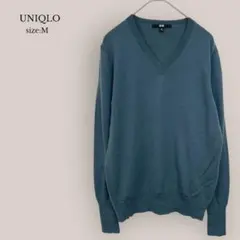 【ユニクロ】UNIQLO エクストラファインメリノVネックセーター　メリノウール