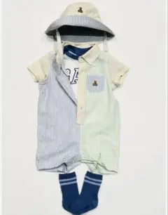 【新品】baby GAP オックスフォード ショートオール コーデセット