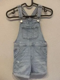 H&M デニム ショートオーバーオール 120cm