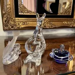 【更に値下げしました】ガラス製置物3点セット