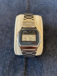 CASIO A158W 593 デジタル腕時計 稼働品 ライト不点灯