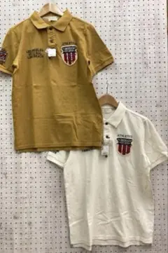 デッドストック 新品 BACK NUMBER 鹿の子ポロシャツ 色違い2点セットのサムネイル