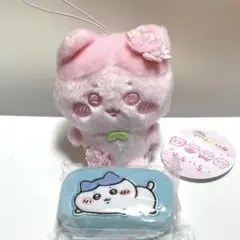 ちいかわ ぬいぱれっと さくらいろ マスコット　ジュエリーミニケーズ　ハチワレ