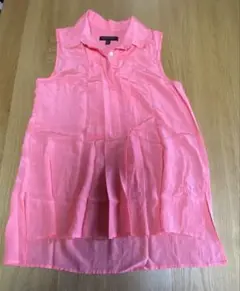 BANANA REPUBLIC シルク ノースリーブチュニック S ピンク