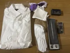 ウェディング　新郎シャツ小物セット