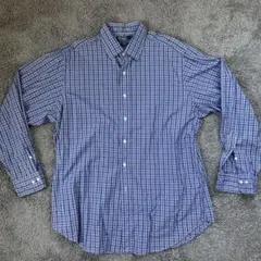 ラルフ CURHAM ポニー無し ブルーチェックシャツ