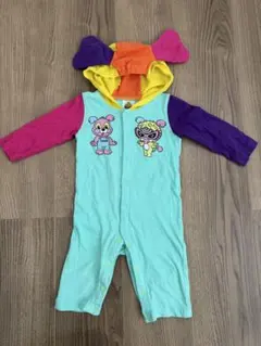 ヒスミニ ロンパース 70cm