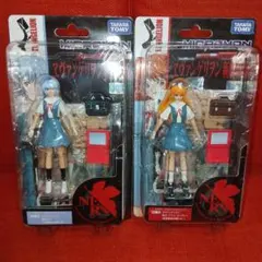 タカラトミー　ミクロマン　綾波レイ/惣流アスカラングレー　未開封　2体セットのサムネイル