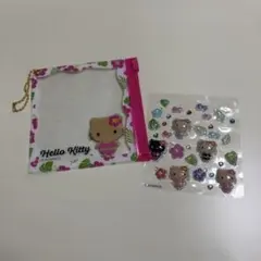 Hello Kitty ハローキティ プチパーツ シール 日焼けキティ