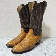 【希少】Tony Lamaオーストリッチ ウエスタン ブーツ 26cm 刺繍