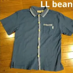 80s エルエルビーン ポロシャツ 半袖 襟付きカーディガン