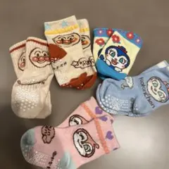 アンパンマン ベビー靴下 5足セット　9〜14センチ