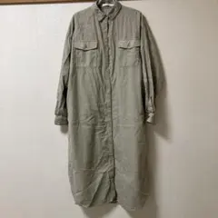 シャツワンピース ロングワンピース